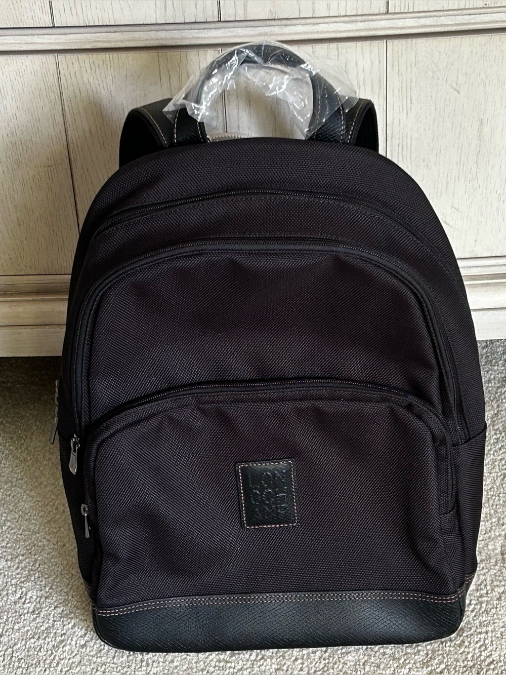Longchamp BOXFORD BACKPACK Black - Recycled Canvas $465 NWOT
